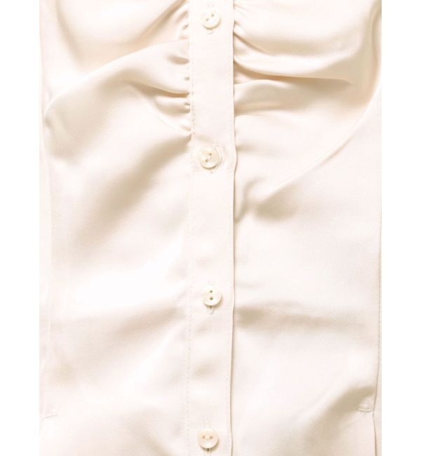 dazzlin「【久間田琳加コラボ】サテンオフショルシャツ」|シャツ・ブラウス|