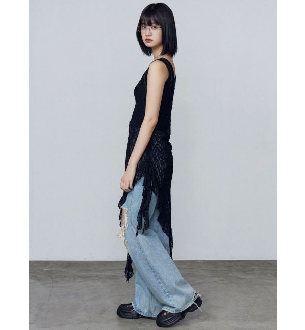 EMODA「ランダムヘムレースキャミワンピース」|ワンピース|