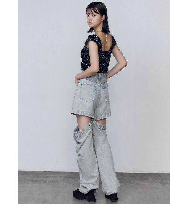 EMODA「ベロアギャザーリボンタンクトップ」|タンクトップ|