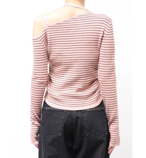 EMODA「アシンメトリーチョーカーギャザーニット」|ニット・セーター|