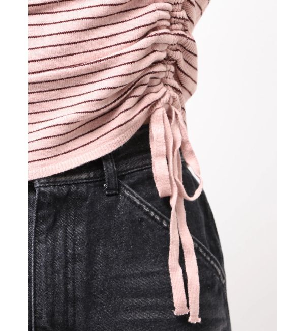 EMODA「アシンメトリーチョーカーギャザーニット」|ニット・セーター|