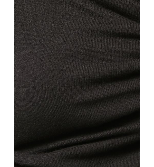 EMODA「アシンメトリーチョーカーギャザーニット」|ニット・セーター|