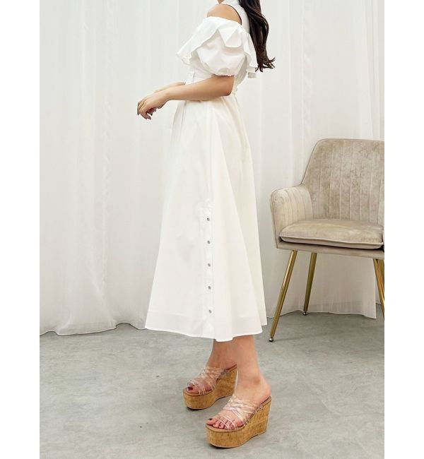 MERCURYDUO「【MARY QUANTコラボ】ラッフルシャツワンピース」|ワンピース|