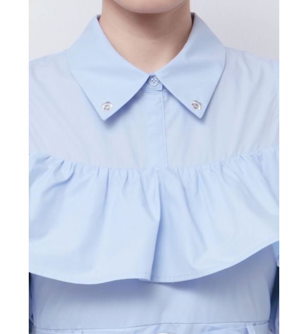 MERCURYDUO「【MARY QUANTコラボ】ラッフルシャツワンピース」|ワンピース|