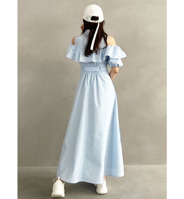 MERCURYDUO「【MARY QUANTコラボ】ラッフルシャツワンピース」|ワンピース|