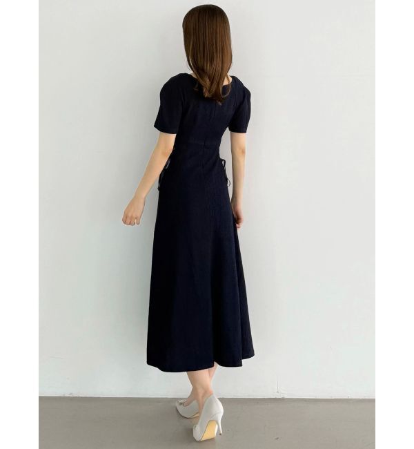 MERCURYDUO「サイドレースアップカットワンピース」|ワンピース|