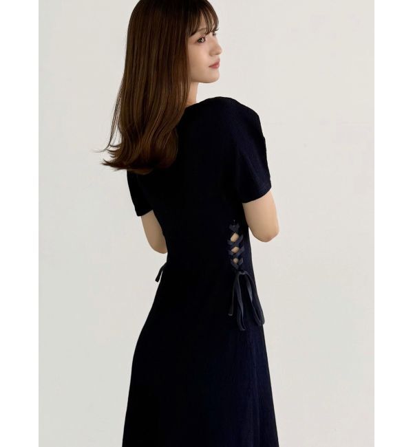 MERCURYDUO「サイドレースアップカットワンピース」|ワンピース|