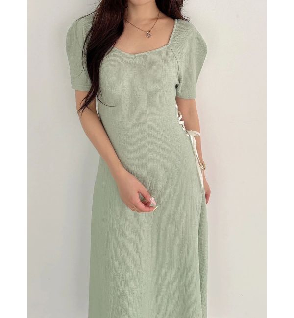 MERCURYDUO「サイドレースアップカットワンピース」|ワンピース|