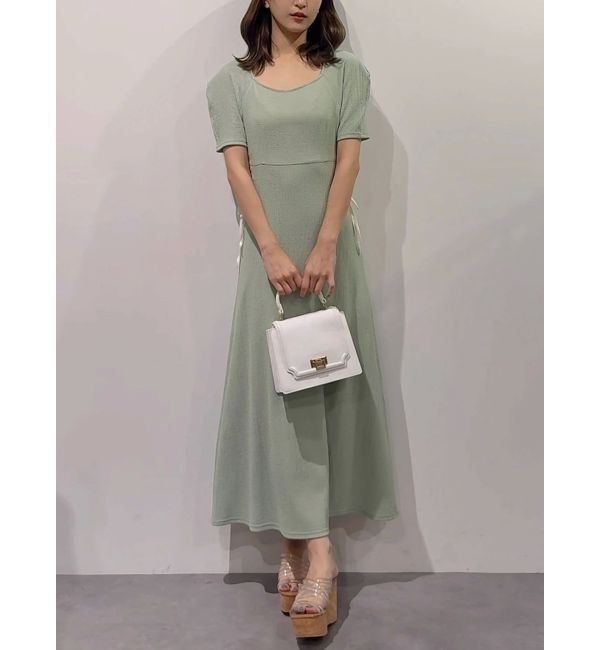 MERCURYDUO「サイドレースアップカットワンピース」|ワンピース|