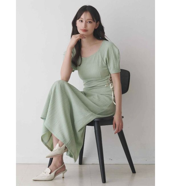 MERCURYDUO「サイドレースアップカットワンピース」|ワンピース|