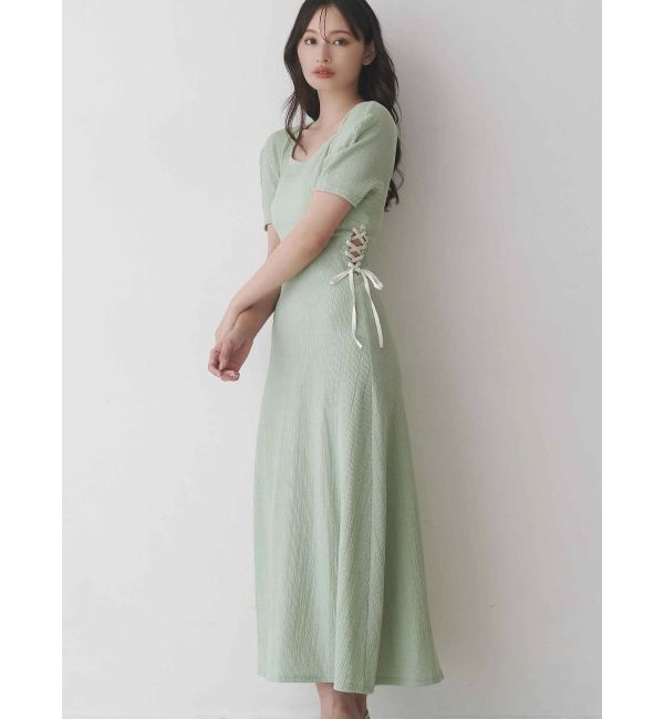 MERCURYDUO「サイドレースアップカットワンピース」|ワンピース|