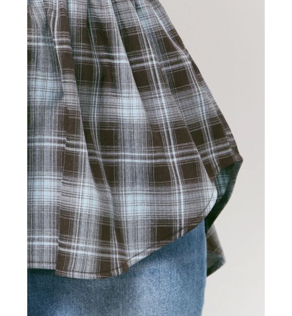 MERCURYDUO「2WAYウエストシャーリングフィットシャツ」|シャツ・ブラウス|