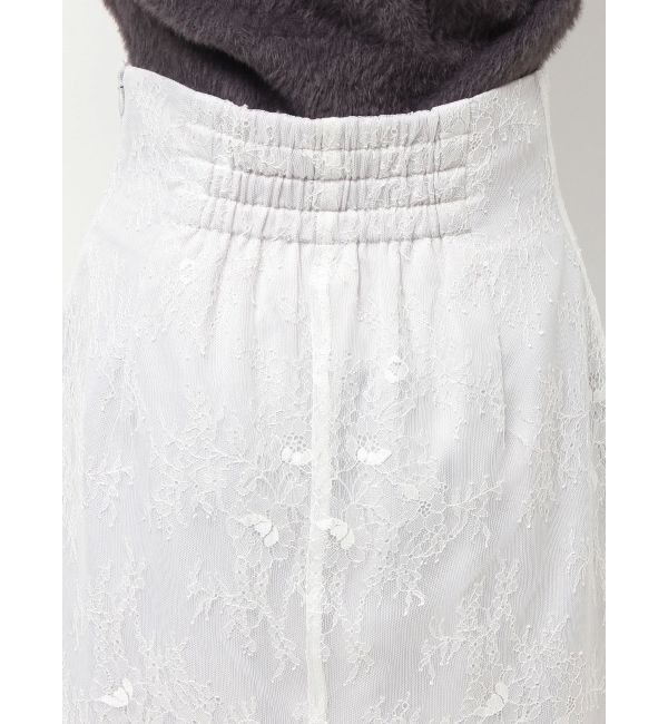 MERCURYDUO「レースレイヤードナロースカート」|スカート|