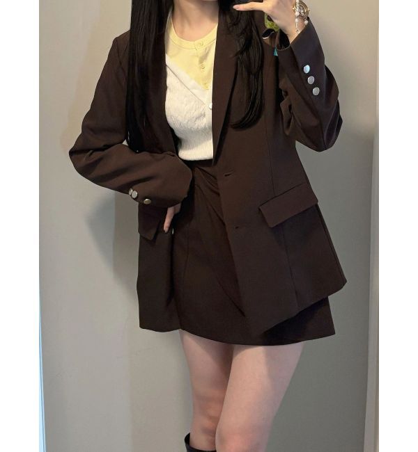 MERCURYDUO「【セットアップ着用可】ドレープミニスカート」|スカート|