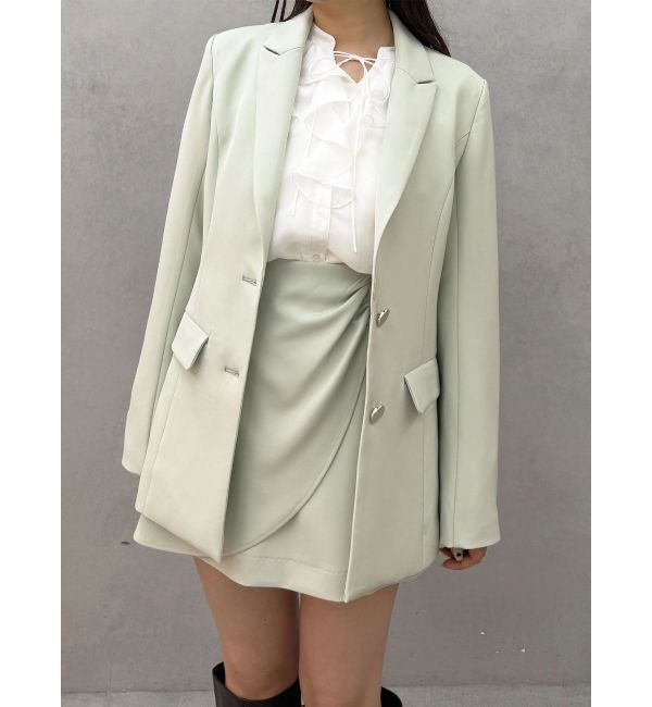 MERCURYDUO「【セットアップ着用可】ドレープミニスカート」|スカート|