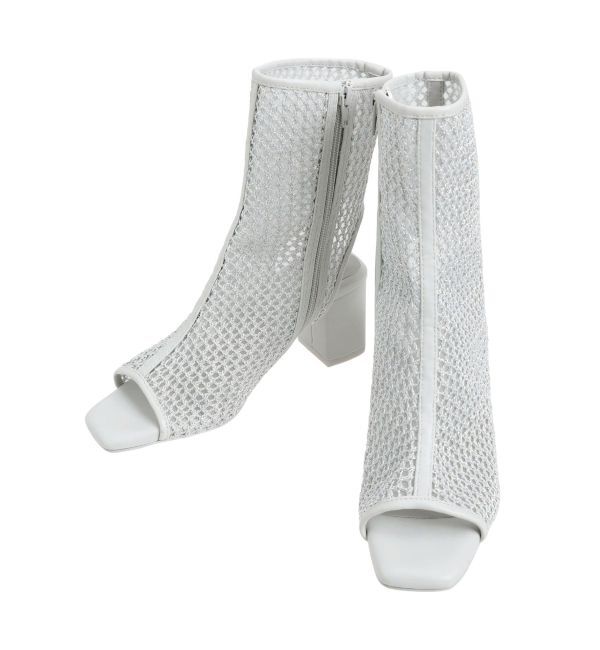 MERCURYDUO「ラメメッシュブーツ」|ショートブーツ|