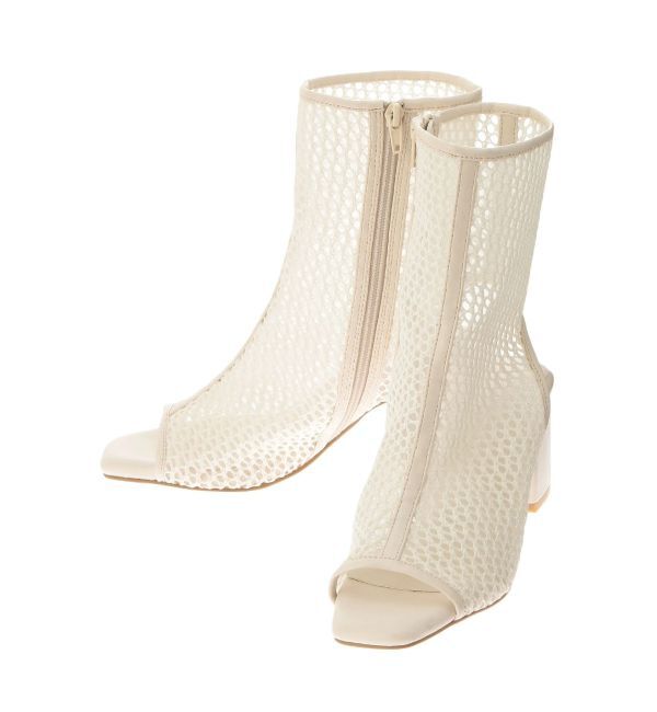 MERCURYDUO「ラメメッシュブーツ」|ショートブーツ|