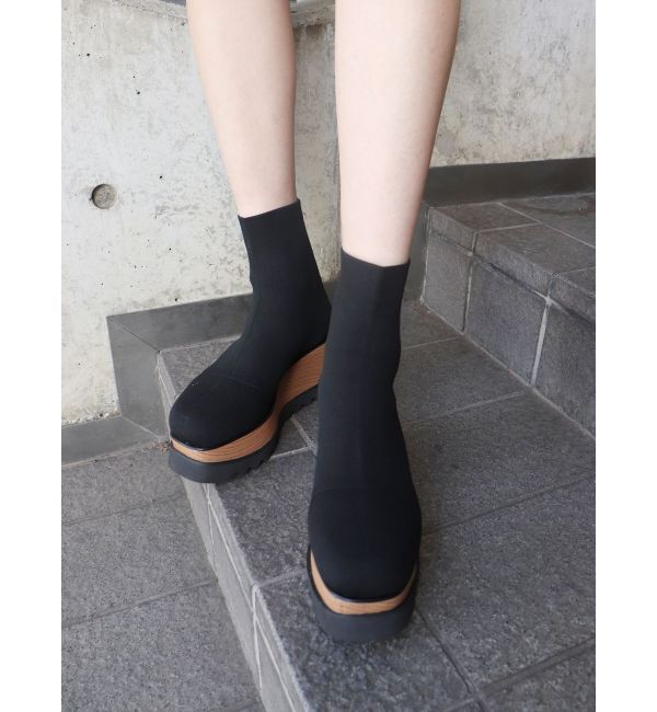 MURUA「ウェッジソックブーツ」|ショートブーツ|