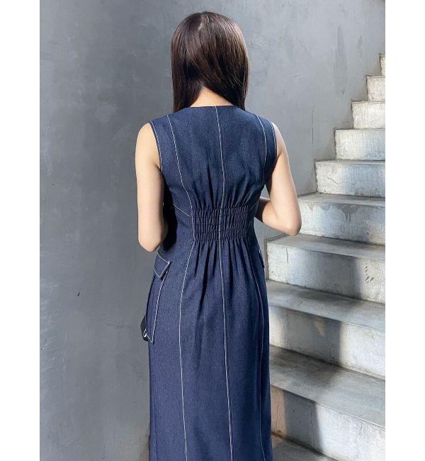 MURUA「フロントジップナローワンピース」|ワンピース|