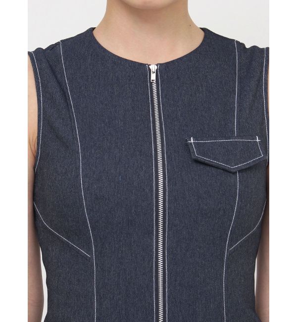 MURUA「フロントジップナローワンピース」|ワンピース|