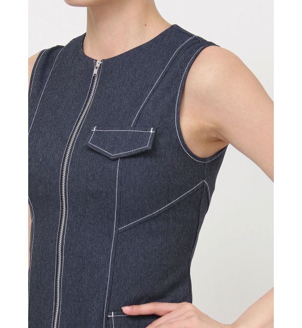 MURUA「フロントジップナローワンピース」|ワンピース|