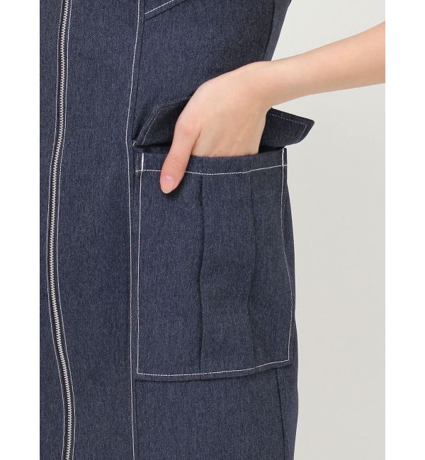 MURUA「フロントジップナローワンピース」|ワンピース|