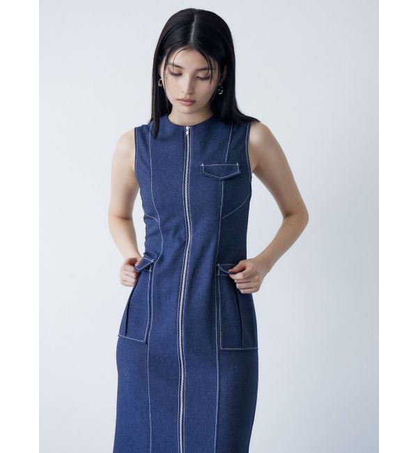 MURUA「フロントジップナローワンピース」|ワンピース|