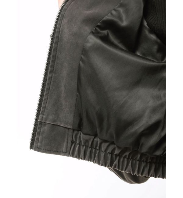 MURUA「フェイクレザーショートフライトジャケット【セット販売対象】」|ブルゾン・スタジャン|