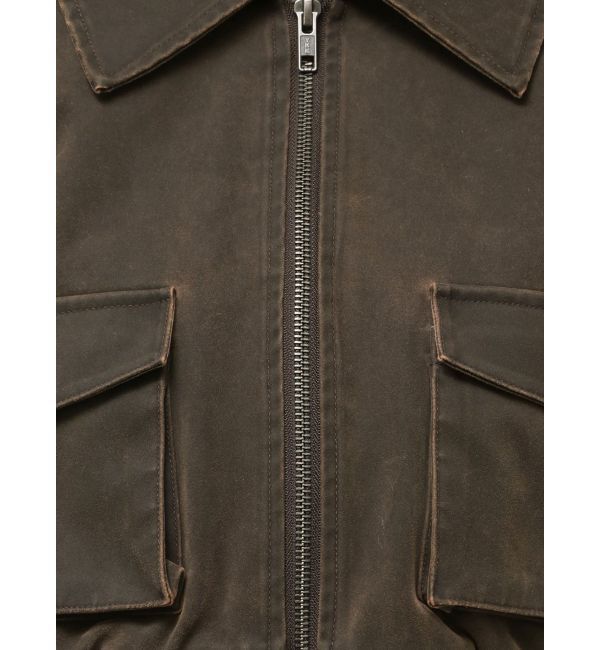 MURUA「フェイクレザーショートフライトジャケット【セット販売対象】」|ブルゾン・スタジャン|