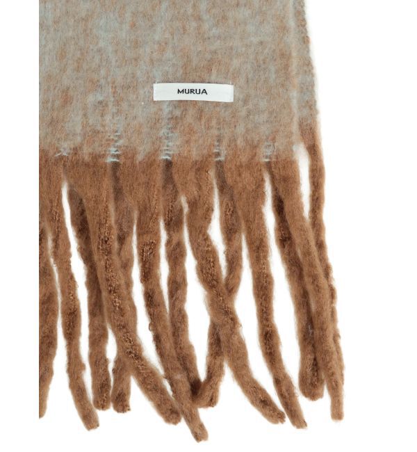 MURUA「MIXカラーフリンジマフラー」|マフラー|