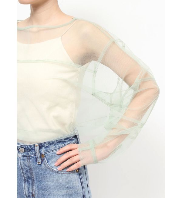 Ungrid「チュールシアールーズトップス」|シャツ・ブラウス|