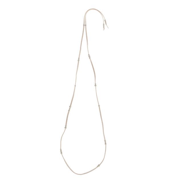 Ungrid「フェイクスウェードネックレス」|ネックレス|アイボリー