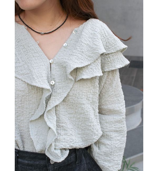 Ungrid「フリルデザインブラウス」|シャツ・ブラウス|