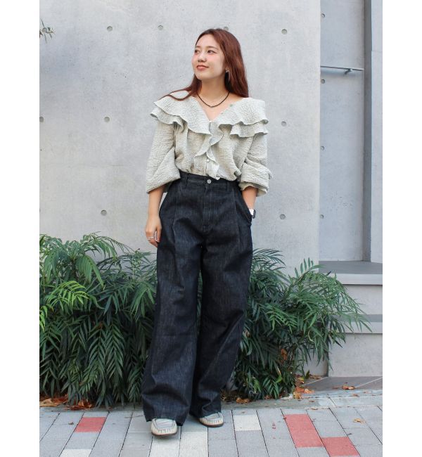Ungrid「フリルデザインブラウス」|シャツ・ブラウス|