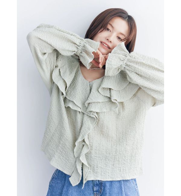 Ungrid「フリルデザインブラウス」|シャツ・ブラウス|