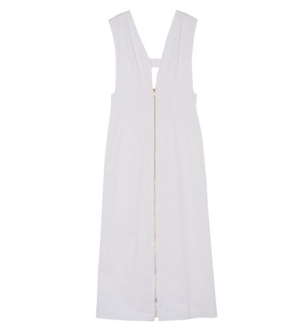 LAGUNAMOON「カーブラインフロントZIPジャンパースカート」|ワンピース|