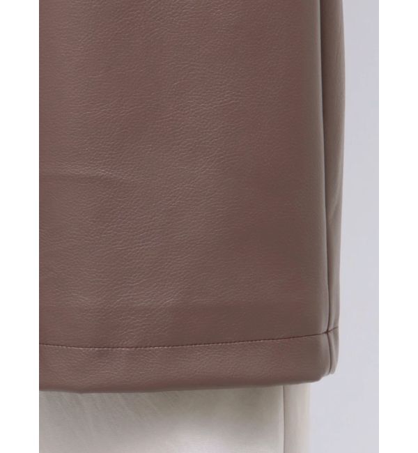 LAGUNAMOON「ボンディングフェイクレザーミニワンピース」|ワンピース|