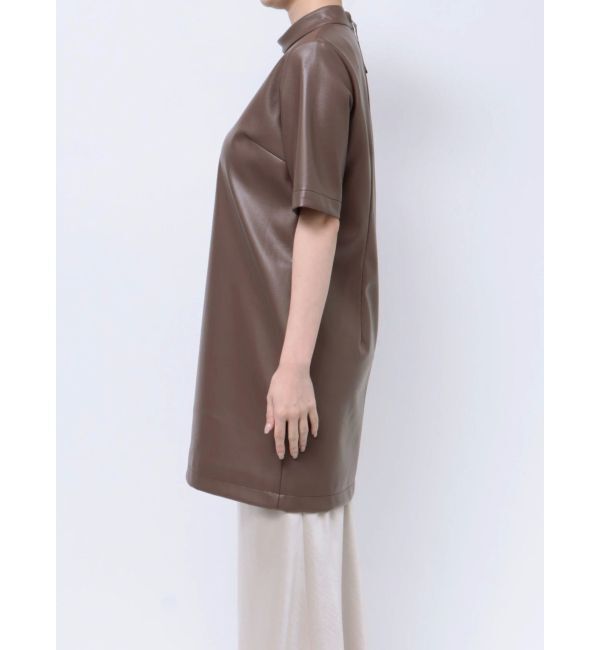 LAGUNAMOON「ボンディングフェイクレザーミニワンピース」|ワンピース|