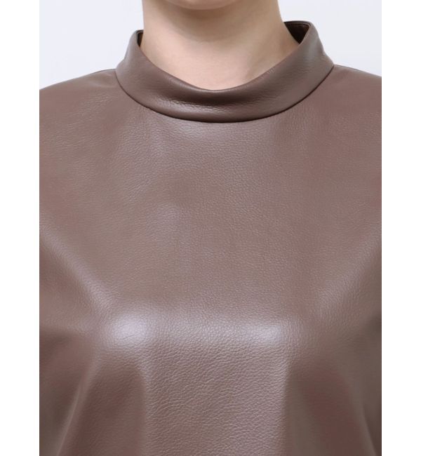 LAGUNAMOON「ボンディングフェイクレザーミニワンピース」|ワンピース|