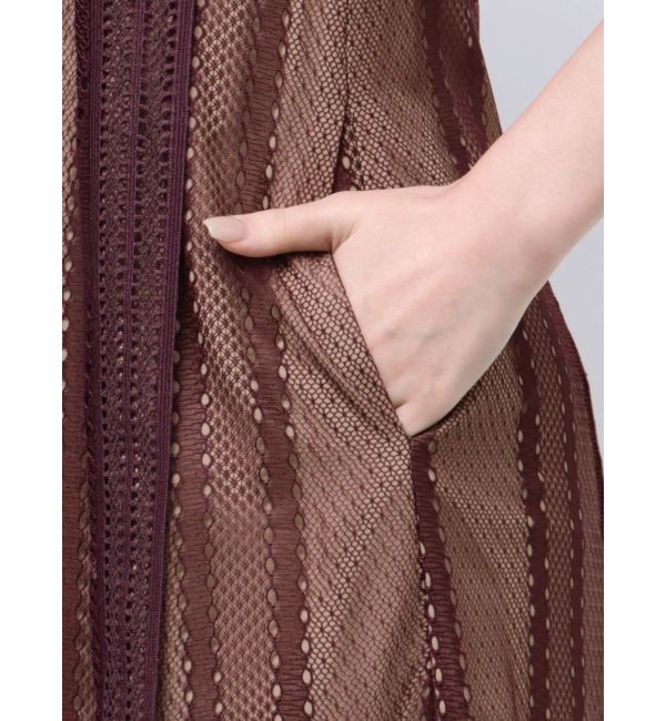 LAGUNAMOON「LADYジオメトリックレースワンピース」|ドレス|