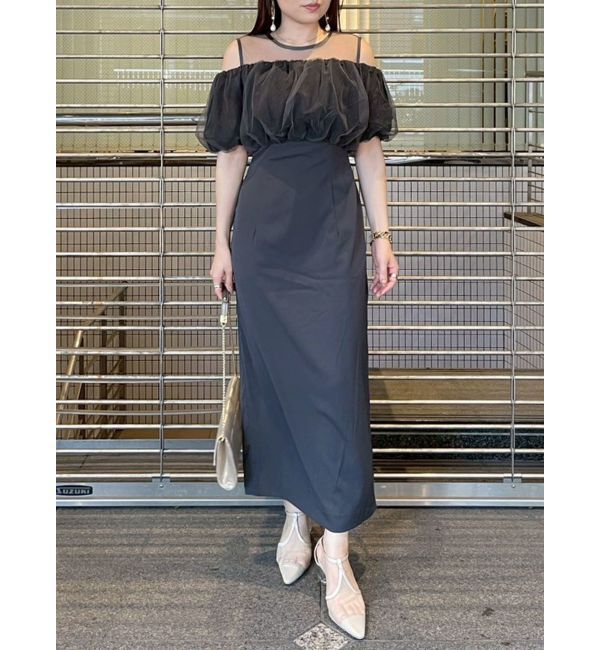 LAGUNAMOON「LADYシアーボレロレイヤードワンピース」|ドレス|