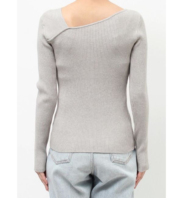 LAGUNAMOON「アシンメトリータックニットプルオーバー」|ニット・セーター|