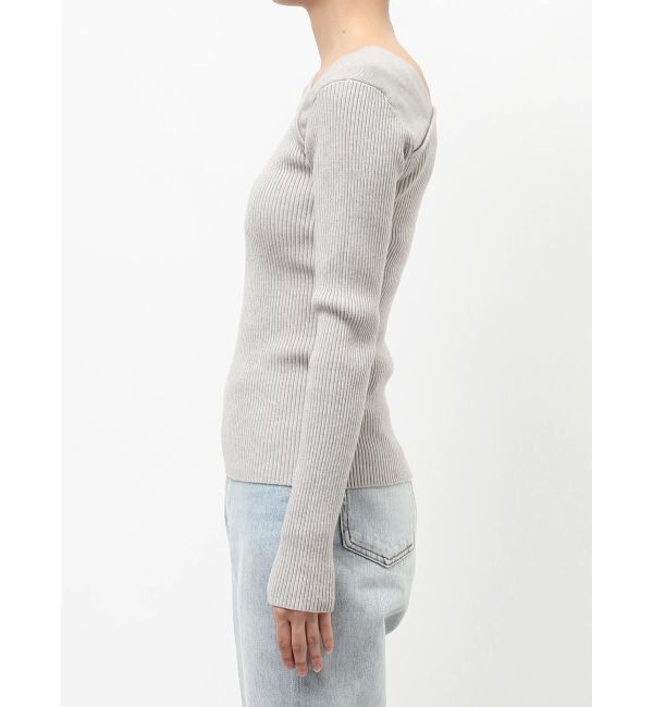 LAGUNAMOON「アシンメトリータックニットプルオーバー」|ニット・セーター|