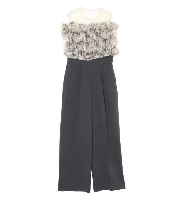 LAGUNAMOON「LADYチュールオフショルパンツドレス」|ワンピース|