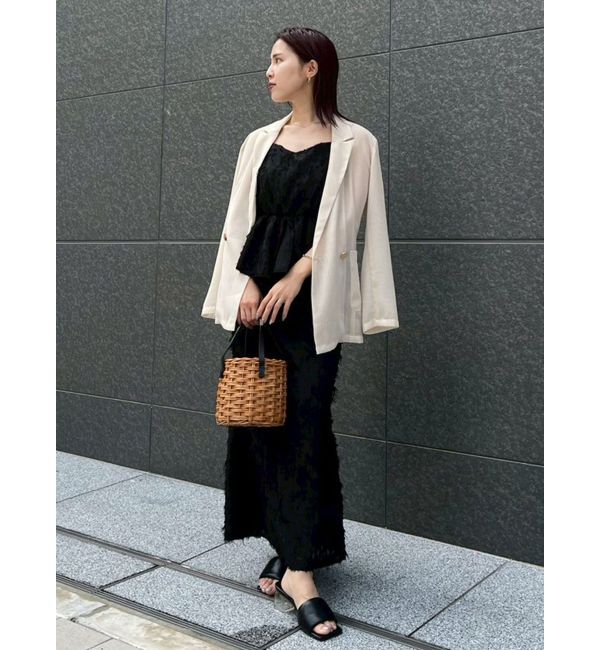 LAGUNAMOON「カットジャガードキャミソール」|キャミソール|