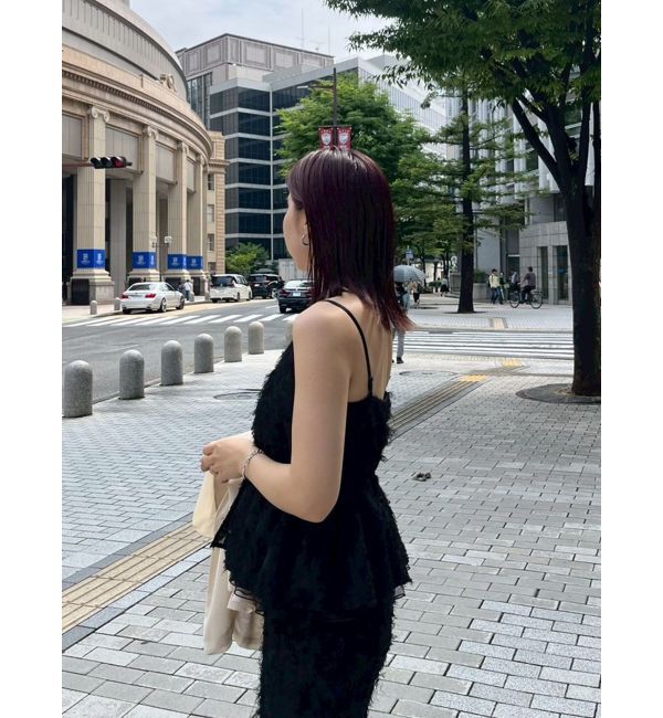 LAGUNAMOON「カットジャガードキャミソール」|キャミソール|