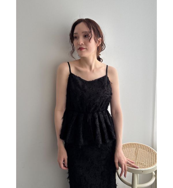 LAGUNAMOON「カットジャガードキャミソール」|キャミソール|