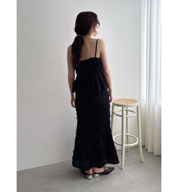 LAGUNAMOON「カットジャガードキャミソール」|キャミソール|