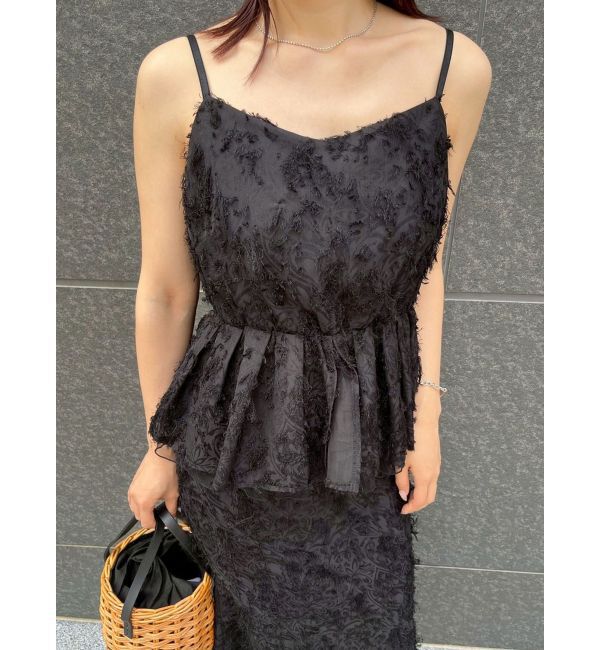 LAGUNAMOON「カットジャガードキャミソール」|キャミソール|