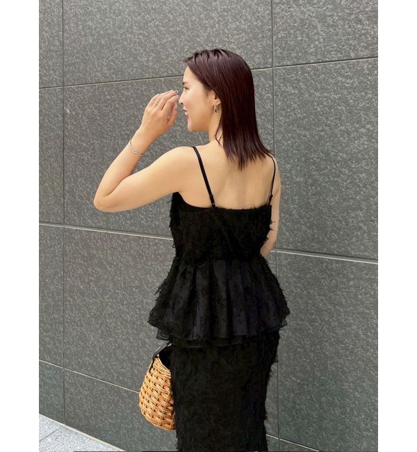 LAGUNAMOON「カットジャガードキャミソール」|キャミソール|